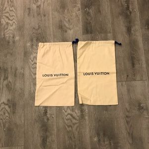 Lot Of 2 Louis Vuitton Dust Bags Shoe Storage
